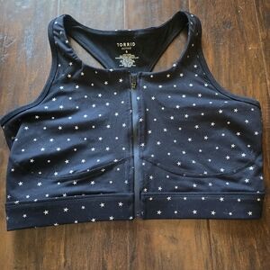 Brand New Torrid Size 0 Star Pattern Sports Bra